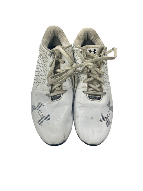 Vist Large View of Product Image Which is Used Under Armour LAX Cleats Mens White Senior 7.5