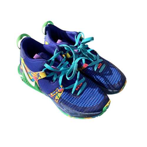 Vist Large View of Product Image Which is Used Nike Basketball Shoes M Navy Blue Senior 7