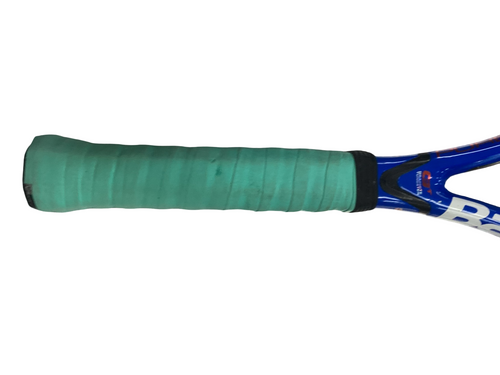 Vist Large View of Product Image Which is Used Babolat PURE DRIVE GT Adult Tennis Racquet Royal Blue 4 1/2"