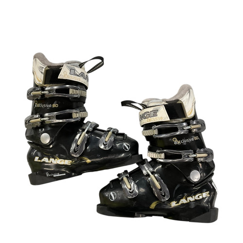 Vist Large View of Product Image Which is Used Lange EXCLUSIVE 60 Womens DH Ski Boot Black 235 MP - J05.5 - W06.5