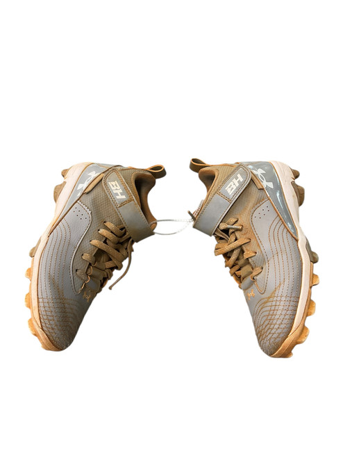 Vist Large View of Product Image Which is Used Under Armour BRYCE HARPER BB/SB Cleats Grey Junior 03