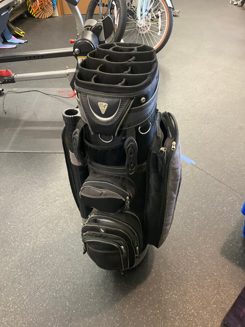 Vist Large View of Product Image Which is Used BLK/ GREY GOLF BAG Mens Stand Bag Black