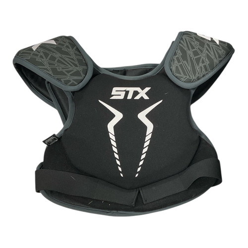 Vist Large View of Product Image Which is Used STX SHOULDER Lacrosse Shoulder Pads Black SM