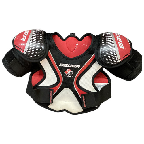 Vist Large View of Product Image Which is Used Bauer CANADA Junior Shoulder Pads SM