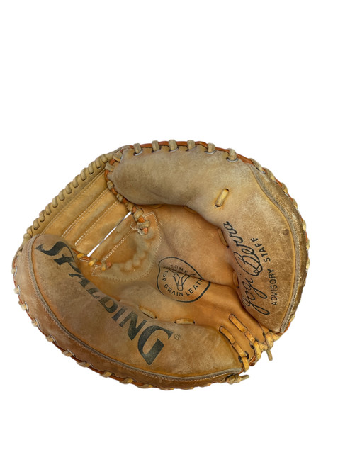 Vist Large View of Product Image Which is Used Spalding YOGI BERRA BB/SB Catchers RH Throw Brown 31 1/2"