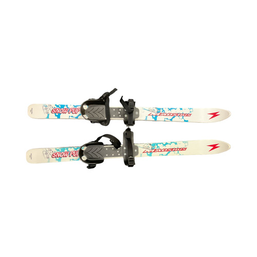 Vist Large View of Product Image Which is SNOW PUP MADSHUS Boys DH Ski/Binding White 85 cm