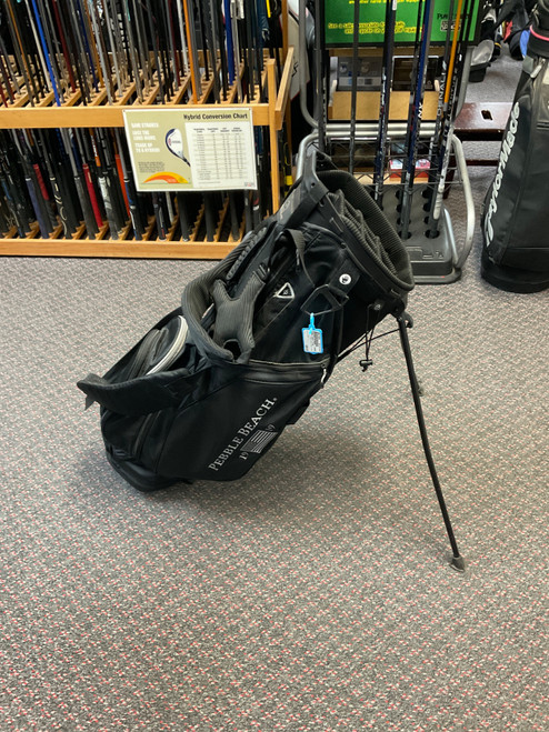 Vist Large View of Product Image Which is PEBBLE BEACH 14 WAY Mens Stand Bag Black