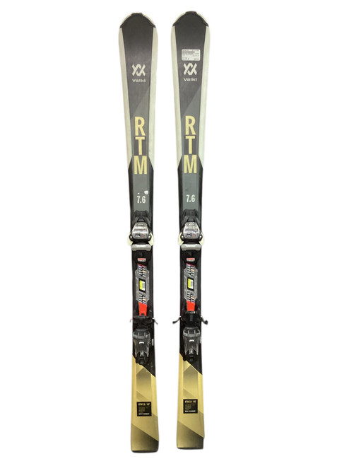 Vist Large View of Product Image Which is Used Volkl RTM 7.6 Mens DH Ski/Binding Black 147 cm