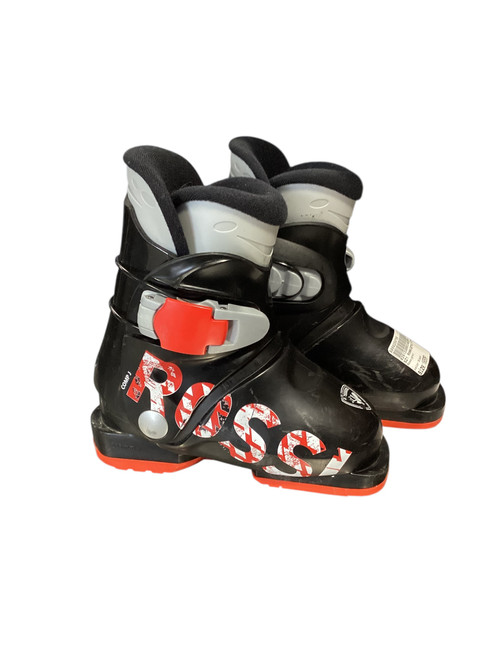Vist Large View of Product Image Which is Used Rossignol COMP J Boys DH Ski Boot Black 165 MP - Y09