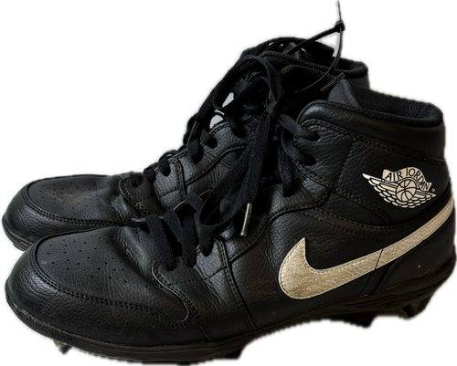 Vist Large View of Product Image Which is Used Nike AIR JORDAN 1 MID TD Adult FB Cleats Black Senior 11