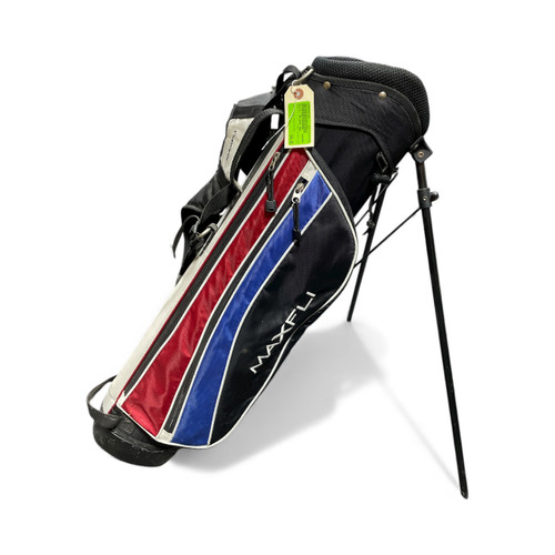 Vist Large View of Product Image Which is Used Maxfli JR GOLF BAG Jr Stand Bag Royal Blue And Red