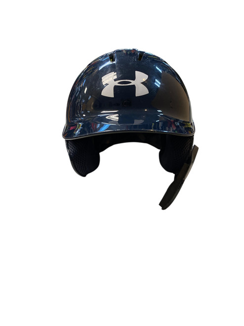 Vist Large View of Product Image Which is Used Under Armour BATTING HELMET Batting Helmet No Mask Navy Blue SM