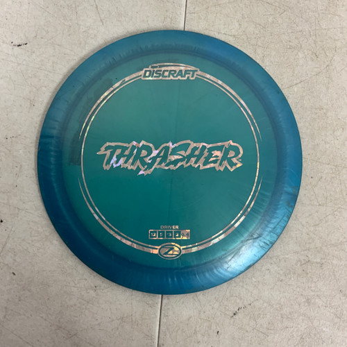 Vist Large View of Product Image Which is Used Discraft Z THRASHER Disc Golf Driver Royal Blue 176g