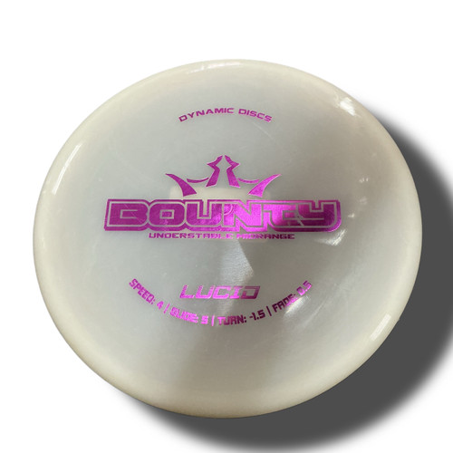 Vist Large View of Product Image Which is Used Dynamic Discs BOUNTY MIDRANGE DISC Disc Golf Mid Range White