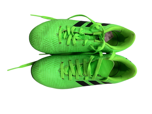 Vist Large View of Product Image Which is Used Adidas NEMESIS Soccer Cleats Green Junior 02.5