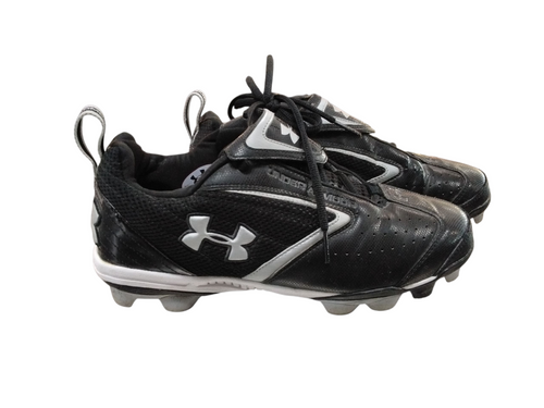 Vist Large View of Product Image Which is Used Under Armour BB/SB Cleats Black Senior 9