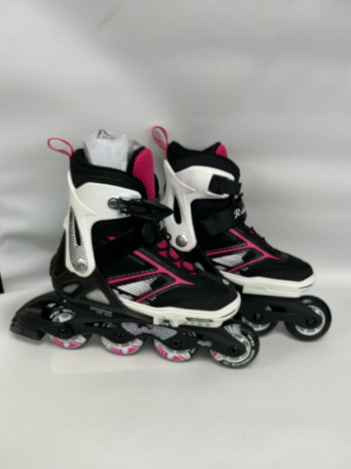 Vist Large View of Product Image Which is Used Rollerblade SPITFIRE XT G Junior Roller Quad Skates Black Adjustable