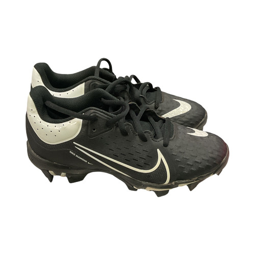 Vist Large View of Product Image Which is Nike HYPERDIAMOND 4 BB/SB Cleats Black Youth 06.0