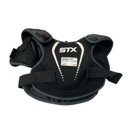 Vist Large View of Product Image Which is Used STX STALLION 75 Lacrosse Shoulder Pads Black SM
