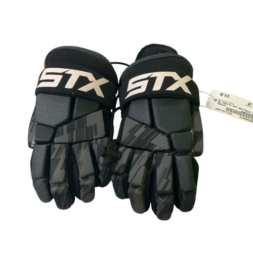 Vist Large View of Product Image Which is Used STX STALLION Lacrosse Gloves Junior Black SM