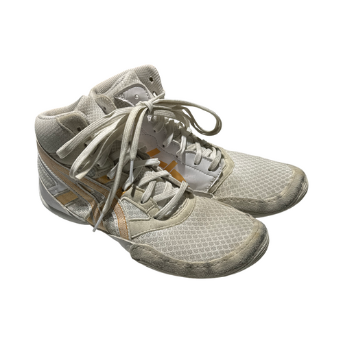 Vist Large View of Product Image Which is Used Asics Wrestling Shoes White Junior 05