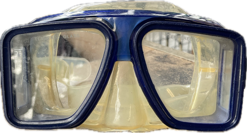 Vist Large View of Product Image Which is Used Underwater Mask Navy Blue