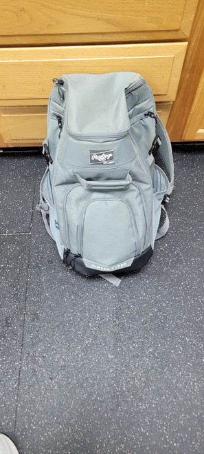 Vist Large View of Product Image Which is Used Rawlings MARK OF A PRO BB/SB Player Backpack Grey