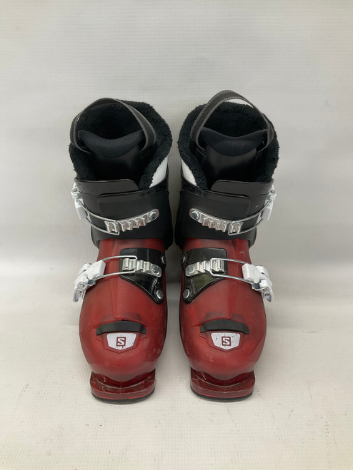 Vist Large View of Product Image Which is Used Salomon T2 Boys DH Ski Boot Maroon 235 MP - J05.5 - W06.5