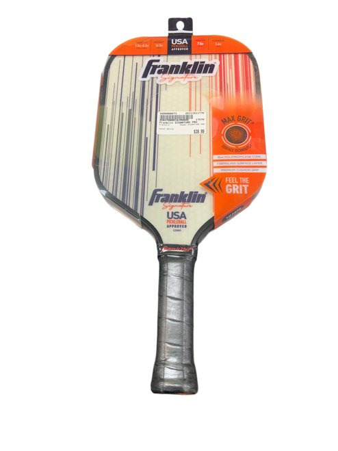 Vist Large View of Product Image Which is Used Franklin SIGNATURE PRO Pickleball Racquet White