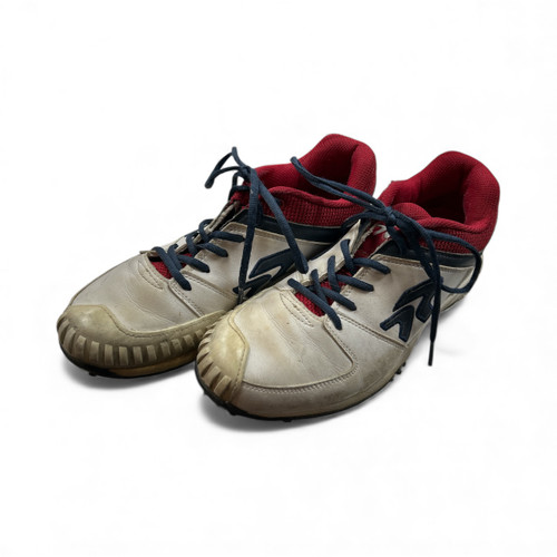 Vist Large View of Product Image Which is Used ROCES SOFTBALL CLEATS 10 BB/SB Cleats White/Red/Navy Senior 10