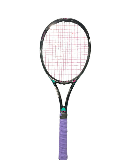 Vist Large View of Product Image Which is Used Dunlop GRAFIL XAS Adult Tennis Racquet Black 4 3/8"