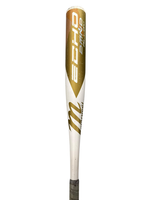 Vist Large View of Product Image Which is Used Marucci Echo Dmnd Alloy 28/16 -12 Fastpitch Bat - White and Gold
