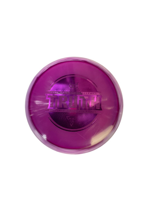 Vist Large View of Product Image Which is Used Dynamic Discs LUCID ICE TRUTH Disc Golf Mid Range Purple 180g