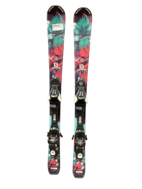 Vist Large View of Product Image Which is Used Salomon THE LUX JR Girls DH Ski/Binding None 100 cm