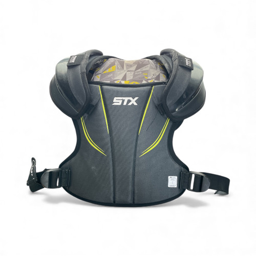 Vist Large View of Product Image Which is Used STX 200 STALLION + Lacrosse Shoulder Pads Black MD