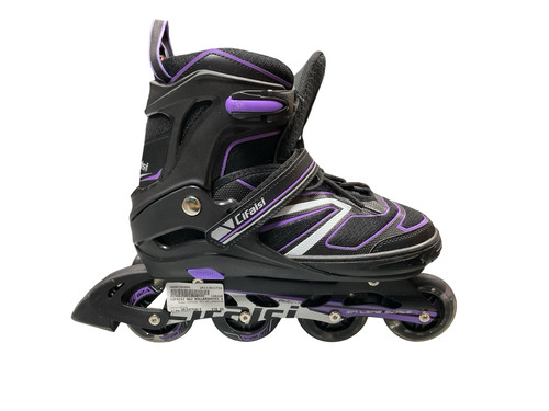 Vist Large View of Product Image Which is Used CIFAISI ADJ ROLLERSKATES Senior Aggressive Skates Black Adjustable