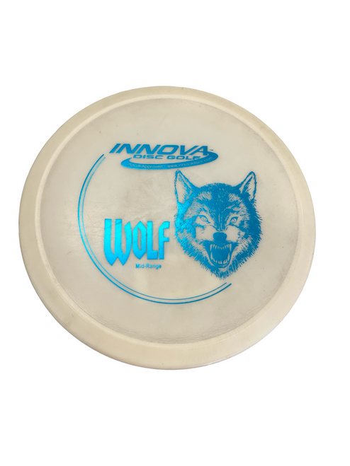Vist Large View of Product Image Which is Used Innova WOLF Disc Golf Mid Range White