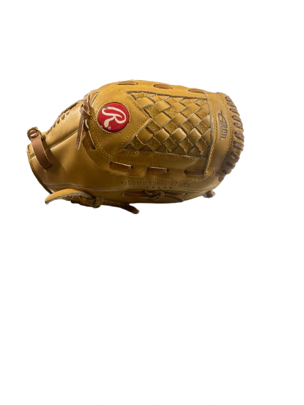 Vist Large View of Product Image Which is Used RAWLINGS THE MARK OF A PRO BB/SB Glove RH Throw Brown 13"