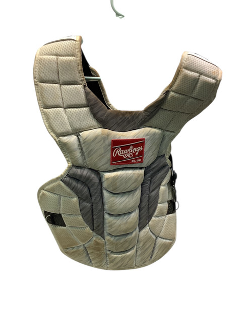 Vist Large View of Product Image Which is Used Rawlings VELO 2.0 CPV2N Catchers Chest Protector White Adult