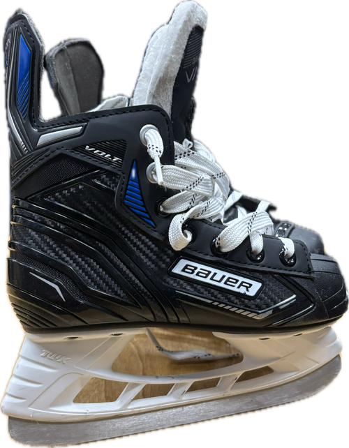 Vist Large View of Product Image Which is Used Bauer VOLT Youth Hockey Skate Youth 13.0