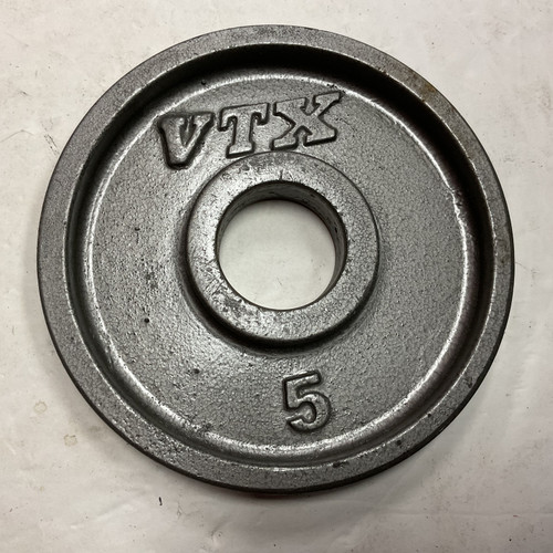 Vist Large View of Product Image Which is Used Troy VTX Olympic Plate Silver 5 lb