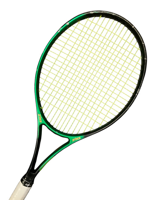 Vist Large View of Product Image Which is Used Prince WARRIOR Adult Tennis Racquet Green 4 3/8"