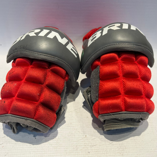 Vist Large View of Product Image Which is Used Brine RED MED BRINE CLUTCH Lacrosse Arm Pads/Guards Red MD