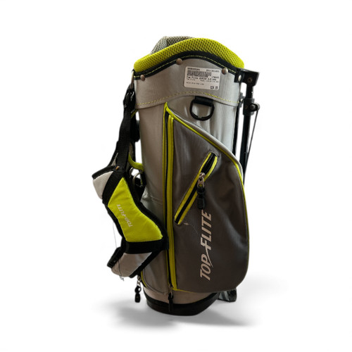 Vist Large View of Product Image Which is Used Top Flite JUNIOR 3-5 BAG Jr Stand Bag Grey And Lime