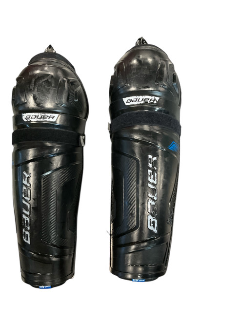 Vist Large View of Product Image Which is Used Bauer X Senior Shin Guards None 14"