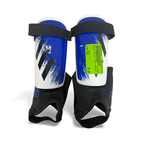 Vist Large View of Product Image Which is Used Adidas Soccer Shin Guards Youth Royal Blue XXXS