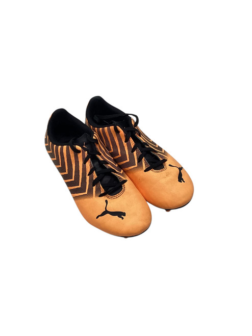 Vist Large View of Product Image Which is Used Puma FG/AG Soccer Cleats Orange Junior 03.5