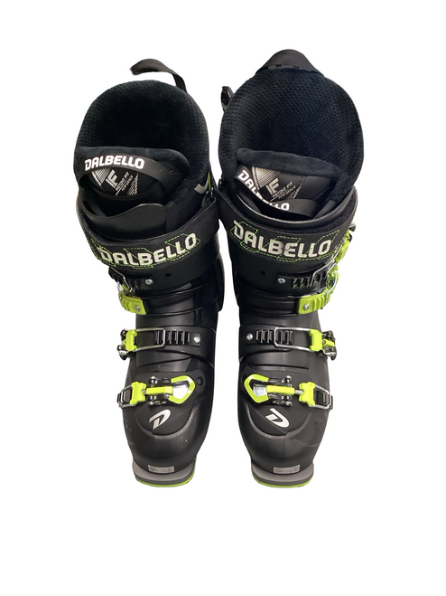 Vist Large View of Product Image Which is Used Dalbello 100 PANTERRA Mens DH Ski Boot Black And Green 265 MP - M08.5 - W09.5
