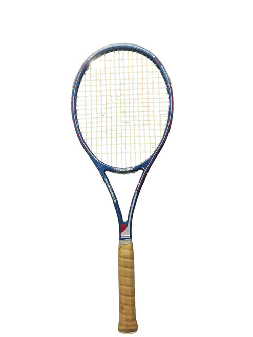Vist Large View of Product Image Which is Used Pro Kennex GRAPHITE DOMINATOR Adult Tennis Racquet Navy Blue 4 3/8"