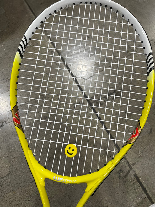 Vist Large View of Product Image Which is Used Wilson WELL COLD Junior Tennis Racquet Yellow 26"